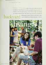 Better Homes & Gardens June 1999 Magazine Article: Backyard living