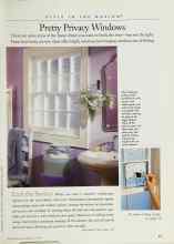 Better Homes & Gardens July 1999 Magazine Article: Pretty Privacy Windows