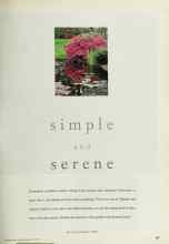 Better Homes & Gardens July 1999 Magazine Article: simple and serene