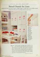 Better Homes & Gardens August 1999 Magazine Article: Stencil Outside the Lines