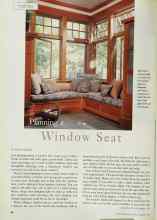Better Homes & Gardens August 1999 Magazine Article: Planning a Window Seat