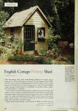 Better Homes & Gardens August 1999 Magazine Article: English Cottage Potting Shed