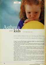 Better Homes & Gardens August 1999 Magazine Article: Asthma and kids