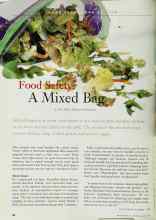 Better Homes & Gardens August 1999 Magazine Article: Food Safety: A Mixed Bag