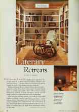 Better Homes & Gardens September 1999 Magazine Article: Literary Retreats
