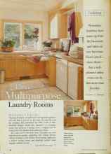 Better Homes & Gardens September 1999 Magazine Article: Three Multipurpose Laundry Rooms