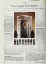 Better Homes & Gardens September 1999 Magazine Article: User-Friendly Front Entries