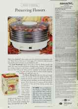 Better Homes & Gardens September 1999 Magazine Article: Preserving Flowers