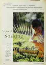 Better Homes & Gardens September 1999 Magazine Article: A Good Soaking