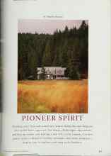 Better Homes & Gardens September 1999 Magazine Article: PIONEER SPIRIT