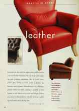 Better Homes & Gardens October 1999 Magazine Article: Leather