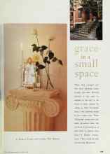 Better Homes & Gardens October 1999 Magazine Article: Grace in a small space