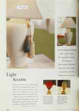 Better Homes & Gardens November 1999 Magazine Article: Light Accents
