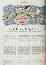 Better Homes & Gardens November 1999 Magazine Article: Little Kids with Big Stress