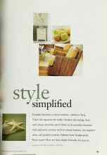 Better Homes & Gardens November 1999 Magazine Article: Style simplified