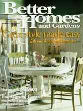Better Homes & Gardens November 1999 Magazine Cover