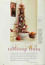 Better Homes & Gardens December 1999 Magazine Article: Tabletop trees