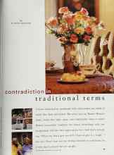 Better Homes & Gardens January 2000 Magazine Article: Contradiction in traditional terms ...