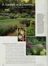 Better Homes & Gardens February 2000 Magazine Article: A Garden in a Clearing