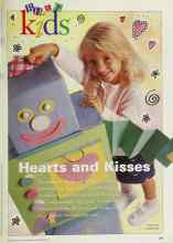 Better Homes & Gardens February 2000 Magazine Article: Hearts and Kisses