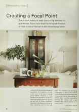 Better Homes & Gardens March 2000 Magazine Article: Creating a Focal Point