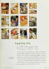 Better Homes & Gardens March 2000 Magazine Article: Family-fit kitchens