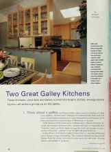 Better Homes & Gardens April 2000 Magazine Article: Two Great Galley Kitchens