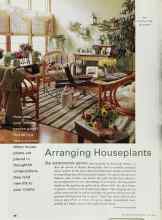 Better Homes & Gardens April 2000 Magazine Article: Arranging Houseplants