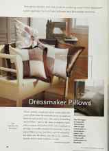 Better Homes & Gardens April 2000 Magazine Article: Dressmaker Pillows