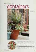 Better Homes & Gardens April 2000 Magazine Article: New Looks for containers