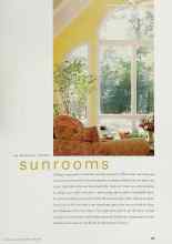 Better Homes & Gardens April 2000 Magazine Article: Sunrooms