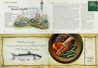 Better Homes & Gardens April 2000 Magazine Article: Shimmering Shade Garden