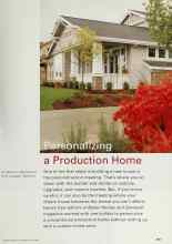 Better Homes & Gardens May 2000 Magazine Article: Personalizing a Production Home