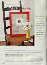 Better Homes & Gardens June 2000 Magazine Article: Take It to the Mat