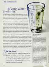 Better Homes & Gardens June 2000 Magazine Article: Is your water a winner?