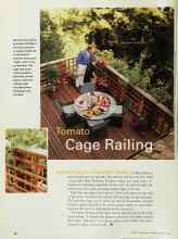 Better Homes & Gardens August 2000 Magazine Article: Tomato Cage Railing