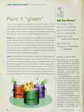 Better Homes & Gardens August 2000 Magazine Article: STAIN IT WITH SOY