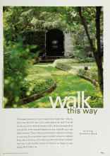 Better Homes & Gardens August 2000 Magazine Article: Walk this way