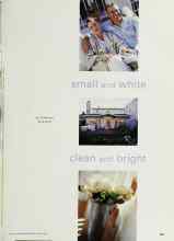 Better Homes & Gardens August 2000 Magazine Article: Small and white Clean and bright