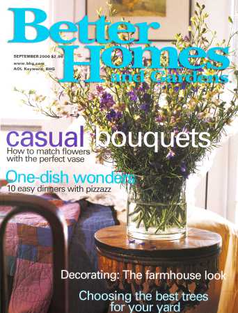 Better Homes & Gardens September 2000 Magazine Cover
