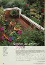 Better Homes & Gardens September 2000 Magazine Article: Garden Getaway Deck