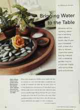 Better Homes & Gardens September 2000 Magazine Article: Bringing Water to the Table