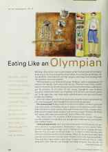 Better Homes & Gardens September 2000 Magazine Article: Eating Like an Olympian