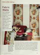 Better Homes & Gardens October 2000 Magazine Article: Fabric Walls
