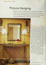 Better Homes & Gardens October 2000 Magazine Article: Picture Hanging