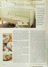 Better Homes & Gardens October 2000 Magazine Article: End-of-the-Bed Bench
