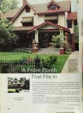 Better Homes & Gardens October 2000 Magazine Article: A Front Porch That Fits In