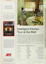 Better Homes & Gardens October 2000 Magazine Article: Intelligent Kitchen Tour at the Mall