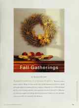 Better Homes & Gardens October 2000 Magazine Article: Fall Gatherings