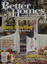 Better Homes & Gardens October 2000 Magazine Cover